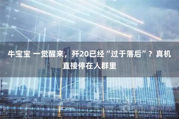 牛宝宝 一觉醒来，歼20已经“过于落后”？真机直接停在人群里