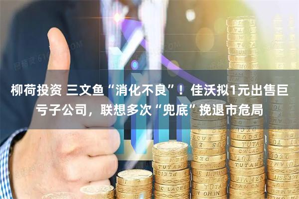 柳荷投资 三文鱼“消化不良”！佳沃拟1元出售巨亏子公司，联想多次“兜底”挽退市危局