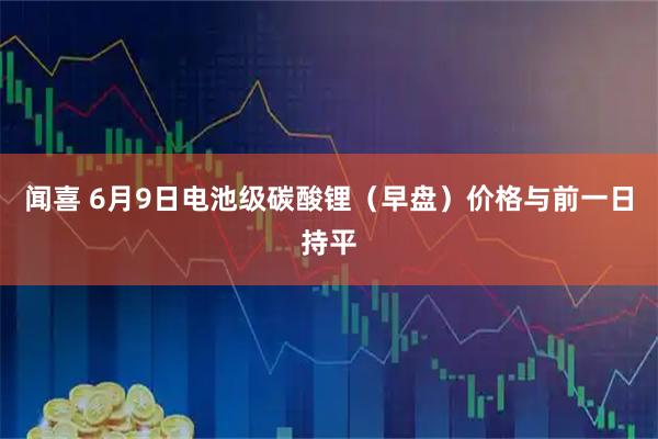闻喜 6月9日电池级碳酸锂（早盘）价格与前一日持平
